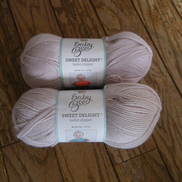 Yarn Bee Other - 2 Skeins Yarn Bee Sweet Delight Yarn - Color Ballet Slipper – 177 yds ea.